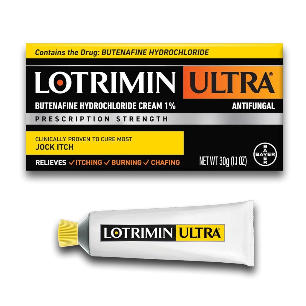 Lotrimin Ultra antimykotické Jock Itch Cream s butenaeinne hydrochloridu, Jock Itch léčba pro muže, ženy, a děti nad 12 let, 1.1 oz Tube