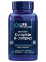 Life Extension BioActive Complex B- Complex, Heart, Brain and Nerve Support, Zdravá energie, Metabolismus, Kompletní B Complex, 60 Vegetariánské kapsle