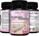 Pueraria Mitiqua Kapsle - Přírodní pilulky na zvětšení prsou pro ženy - Pilulky na rozšíření prsu - Růst prsu, Vaginální zdraví, Menopauza Relief, Kůže & Zdraví vlasů - 90 Vegan Kapsle