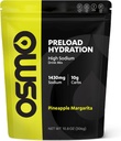 Osmo Preload Hydration Pre Workout Powder Pouch - Zahrnuje vysoký sodík Bikarbonát, hořčík, draslík, sacharidy & vitaminy, Cane cukr, Beat křeče & Dehydratace - Ananas Margarita (Pouch)