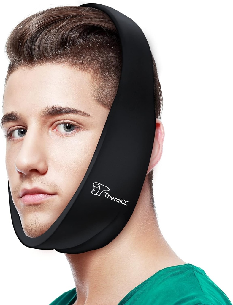 TERAICE Měkká moudrost zuby recovery Ice Pack Face Wrap. Zubní orální chirurgie. Čelisti Chin Tonsillektomie Hlavička Čelisti Podprsenka Stretchable Cold Gel. No Hard Instalt-1 Velikost