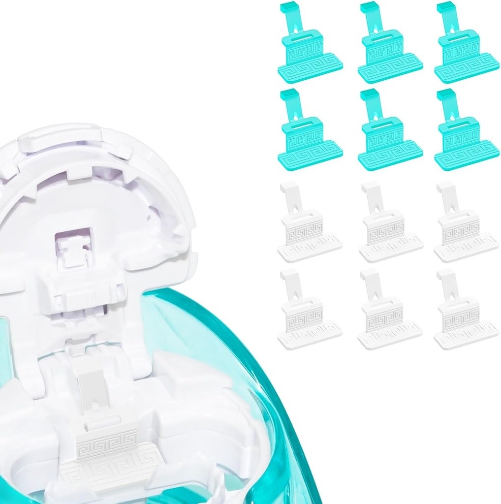 FireAnt Silicone Salt Pads Refills Kompatibilní s Navage Nasal Care, Reuse Saline Pods Náhradní příslušenství, snadná operace (12 Pack - White 6 + Blue 6)