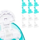 FireAnt Silicone Salt Pads Refills Kompatibilní s Navage Nasal Care, Reuse Saline Pods Náhradní příslušenství, snadná operace (12 Pack - White 6 + Blue 6)