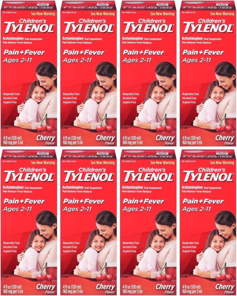 Tylenol Chld Cherry Liq Velikost 4z Tylenol Dětské třešně Výbuch perorální suspenze