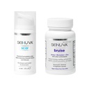 Skinuva ® Scar (1 oz) & Bruise (14 tobolek) - Pokročilý silikonový krém s růstovými faktory & Homeopatické Bruise Remedy s Arnica, Bromelain & Zinek