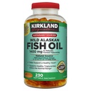 Kirkland Signature Kirkland Signature Wild Alaskan Fish Oil 1400 mg Dietní dodatek (Netcount 230 Soft Gels), 230Count ()