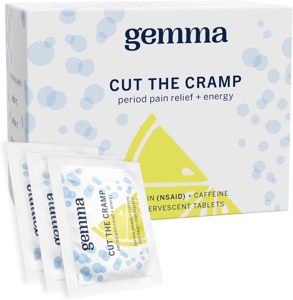 Gemma Cut the Cramp - Rychlé menstruační křeče a období bolesti úlevu - Multi- Symptom Formule léčby menstruační křeče, únava, nadýmání, bolest hlavy v 15 minutách
