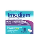 Imodium Multi- Symptom Relief Caplets, Loperamid Hydrochloride & Simethicone Anti- Diarrheal Medicine for The Relief of Diarhea, Gas, Bloating, Cramps & Pressure, HSA / FSA Qualible, 18 ct