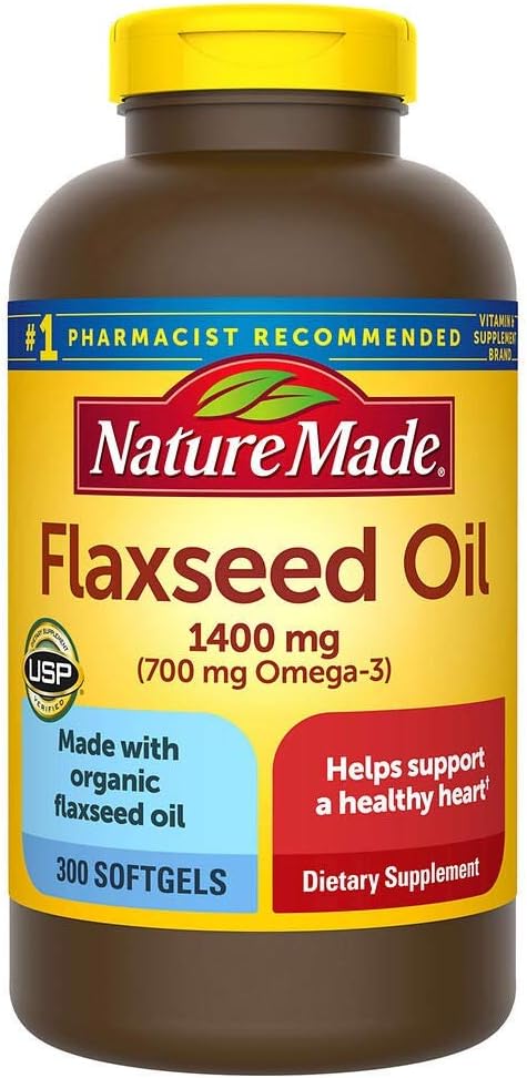 Nature Made Organic Flaxseed Oil 1400 mg Omega-3 700 mg