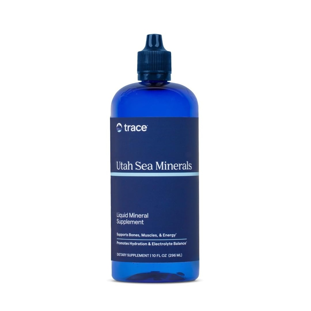 Stopy Minerály Utah Mořské Minerály - Liquid Nutritional Supplement with Sea Minerals - Energy Supplement with Ionic Trace Minerály, Magnesium & More - Podporuje zdraví srdce - 10 fl oz