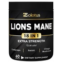 Zolotus Lions Mane Houba Kapsle s Cordeyceps, Elderberry, Ginkgo Biloba, Bacopa - 60 Kapsle