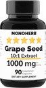 MoNOHERB Grape Seed Extract 1000 mg - 90 Vegetariánských kapslí
