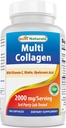 Nejlepší Naturals Multi kolagen pilulky 2000mg pro ženy a muže - Hydrolyzované kolagen Peptidy Kapsle pro vlasové kůže a nehty s typy I II III V X, Biotin, Hyaluronic acid & Vitamin C
