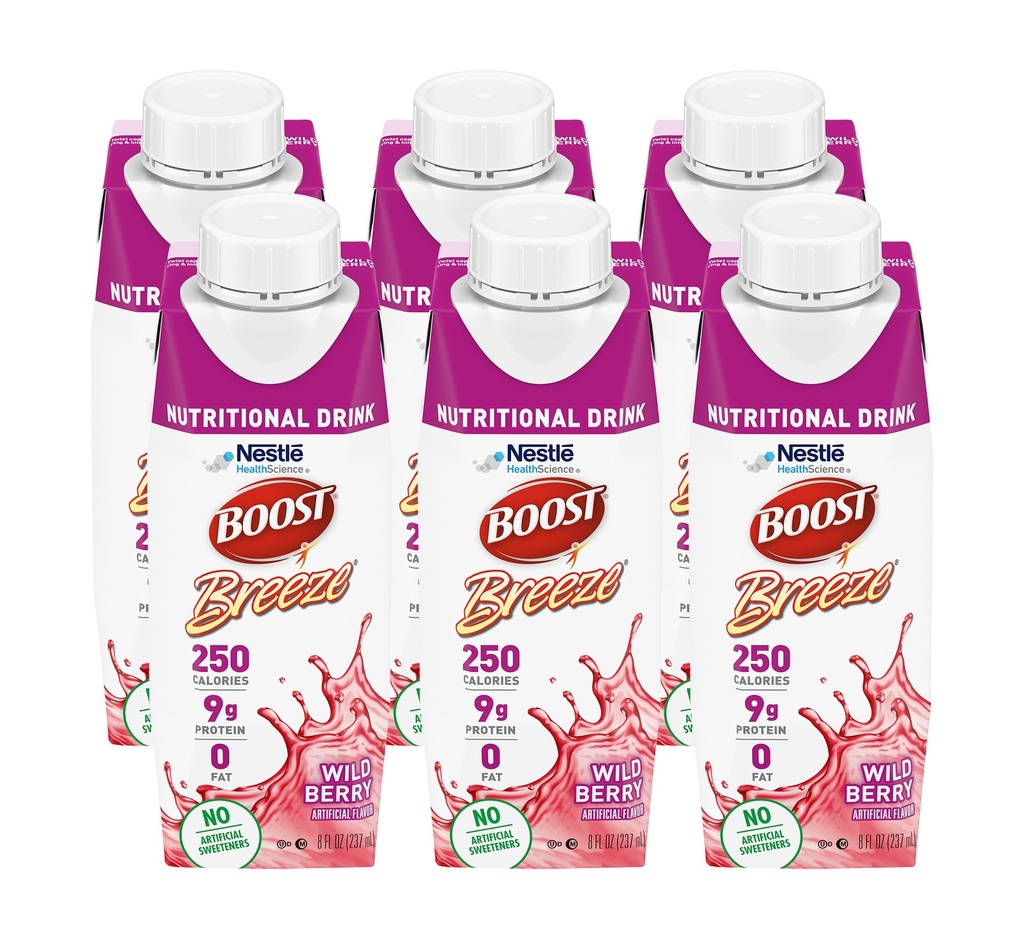 Zvýšení Breeze Nutritional Drink Wildberry, 8 Fl Oz (balení po 6)