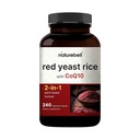 Červená kvasinková rýže s CoQ10, 240 Veggie Kapsle 124; Advanced Heart Health Bylinný dodatek - Antioxidant Support for Energy & Heart Health - Non- GMO