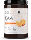 Dr. Mercola Pure Power Essential Amino Acids with BCAA, Orange Flavor, 12.3 oz (350 g), 30 Servings, 8 g EAA, 6 g BCAA, 0 g cukru, Non- GMO, NSF Certified for Sport