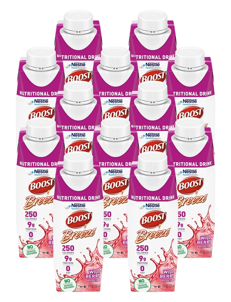 Zvýšení Breeze Nutritional Drink Wildberry, 8 Fl Oz (balení po 12)