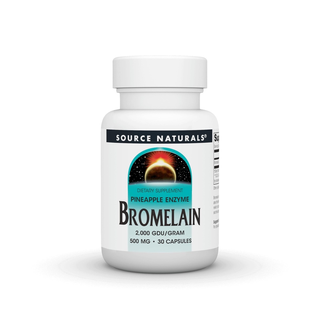 Zdroj Naturals Ananas Enzyme Bromelain - 2 000 GDU / GRAM - 500 mg - 30 Kapsle
