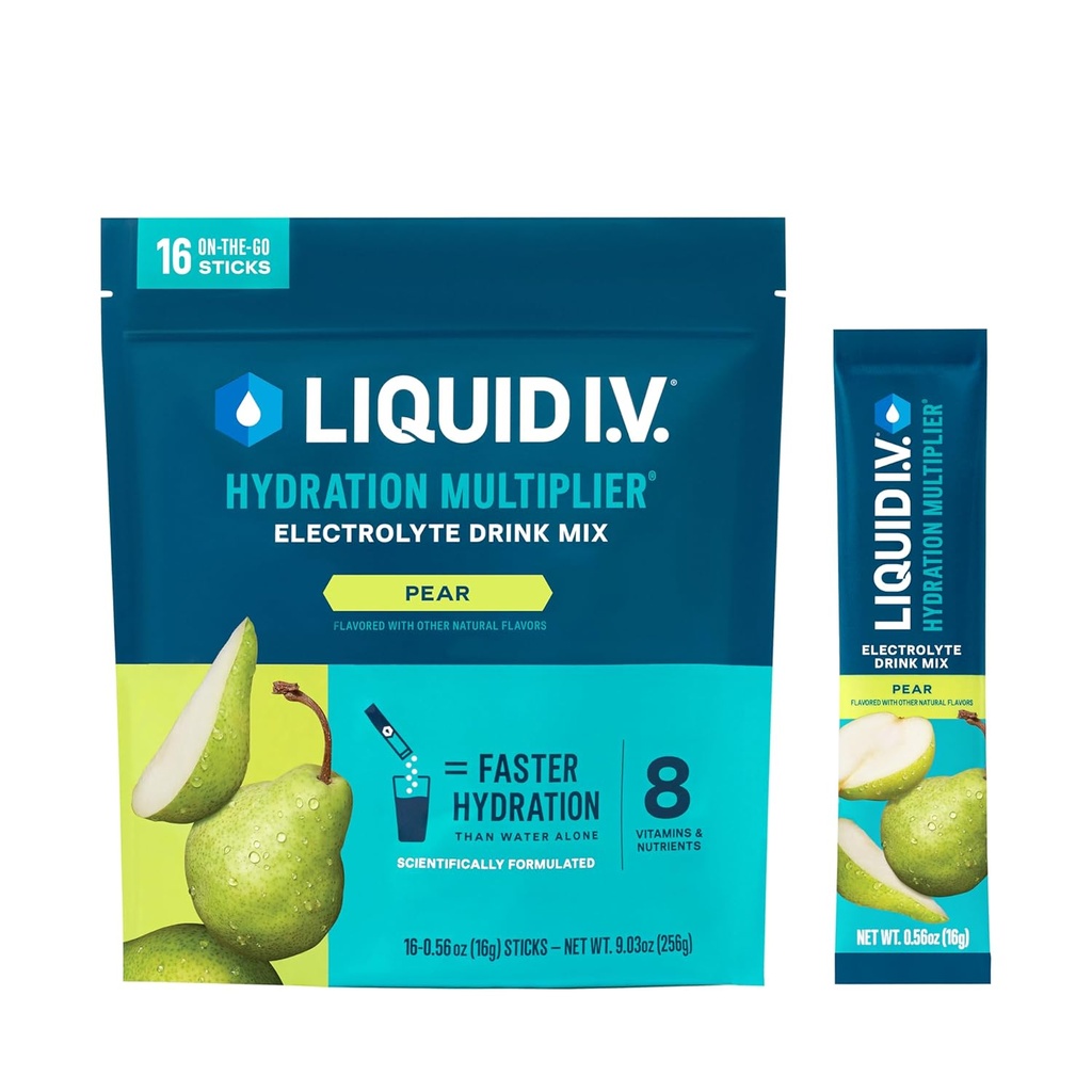 Liquid I.V. ® Hydration Multiplier - Hruška 124; Electrolyte Powder Drink Mix 124; 1 balení (16 porcí)