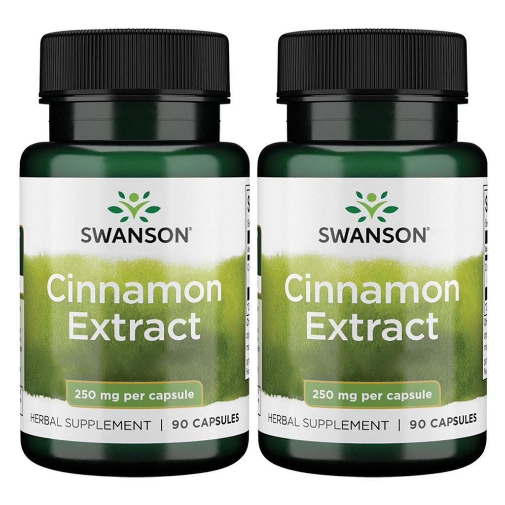 Swanson Skořice Extract (250mg, 90 tobolek) (2 balení)