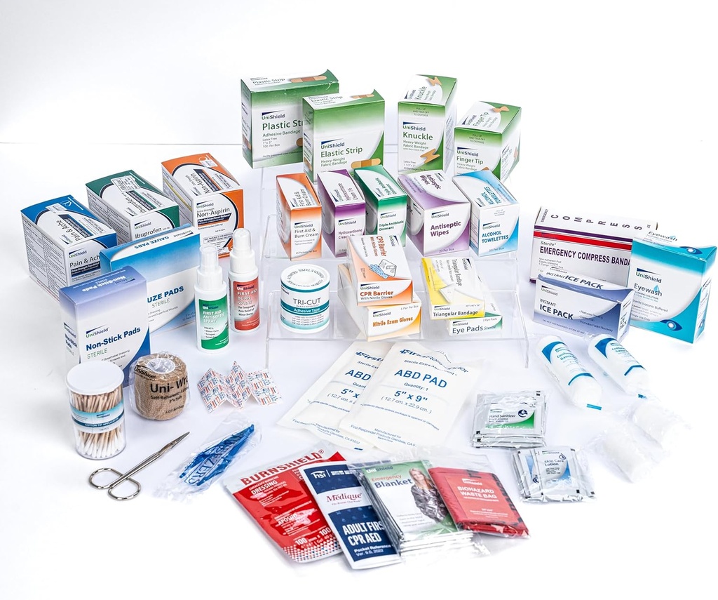 Class- First Aid Refills Medications Without Cabinet CLAS124; Essential Medications for Emergency Preparedness CLAS124; Zajištění dlouhodobé spolehlivosti CLAS124; Exceeds OSHA / Ansi Z308.1 2015, nad 900 Kousků