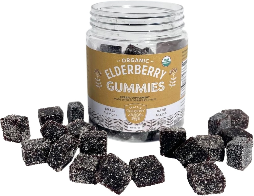 Žvýkačky - Delicious, Gluten- Free, Želatin- Free Bylinný dodatek s potenciálními imunitními výhodami vyrobenými pouze z organických složek v malých dávkách v USA - 7oz