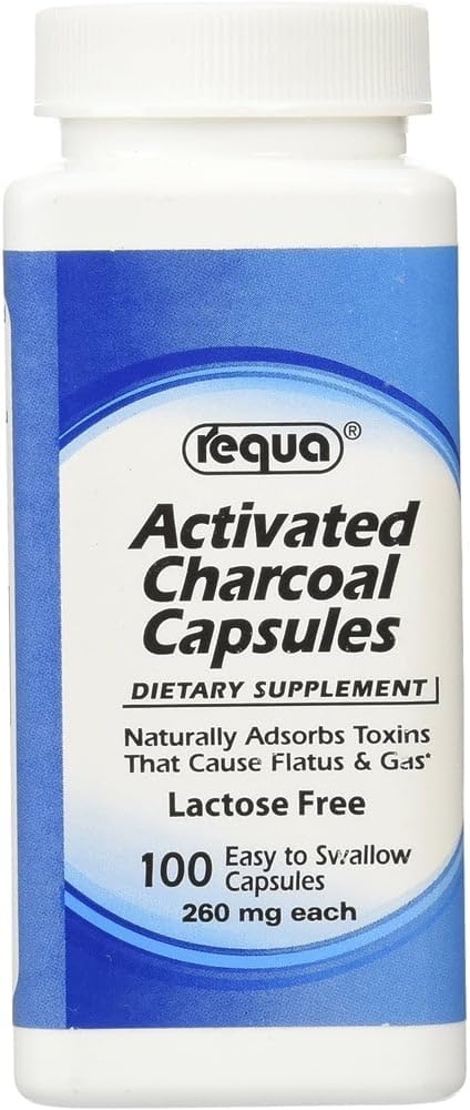 Requea Activated Charcoal, 260 mg, 100