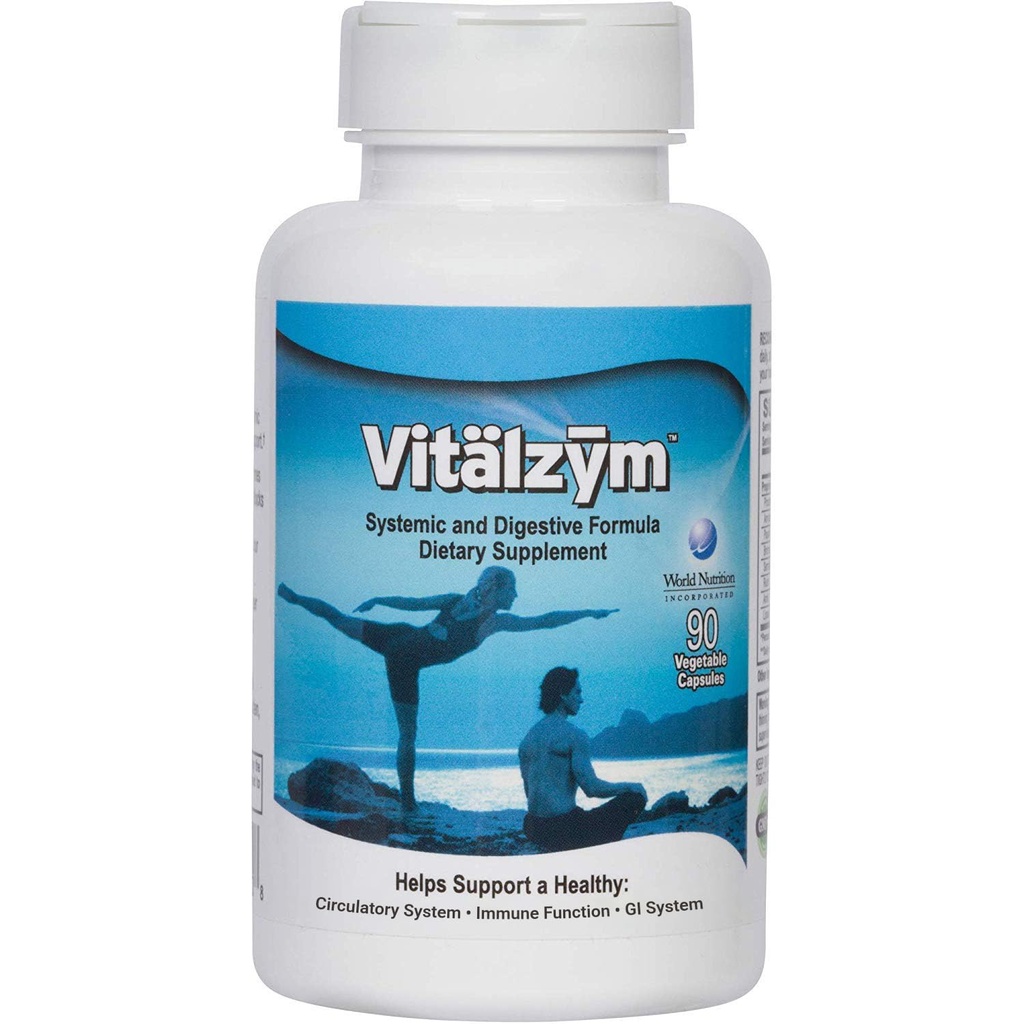 Trávicí enzymy pro Gut Health PHARMA124; Proteolytic Systemic Multi Enzymy se serrapeptázou pro ženy a muže Gut PHARMAN 124; Pomáhá zvýšit krevní tok a udržovat trávicí zdraví (90 Kapsle)