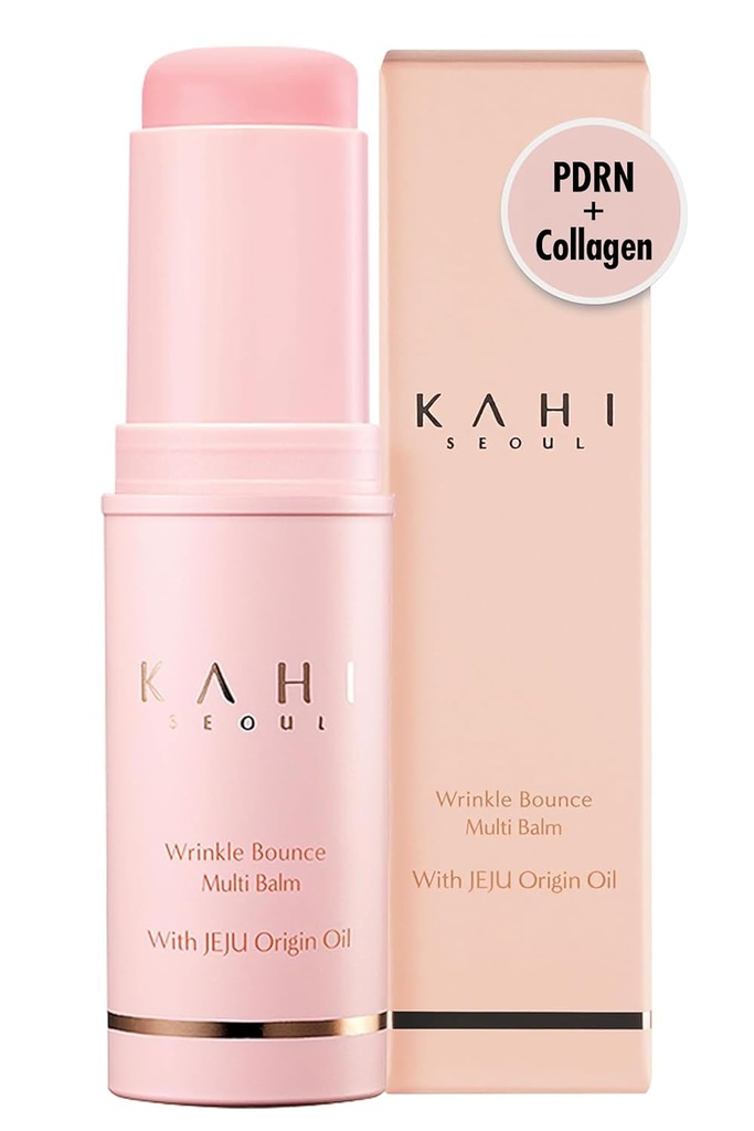 KAHI Wrinkle Bounce Multi Balm Stick 124; PDRN Collagen Wrinkle Stick 124; Korean Skin Care Yel124; All- in- One Hydrating Lip Balm Eye Cream Neck Cream Make up Base & Face Mist Moisture Balm