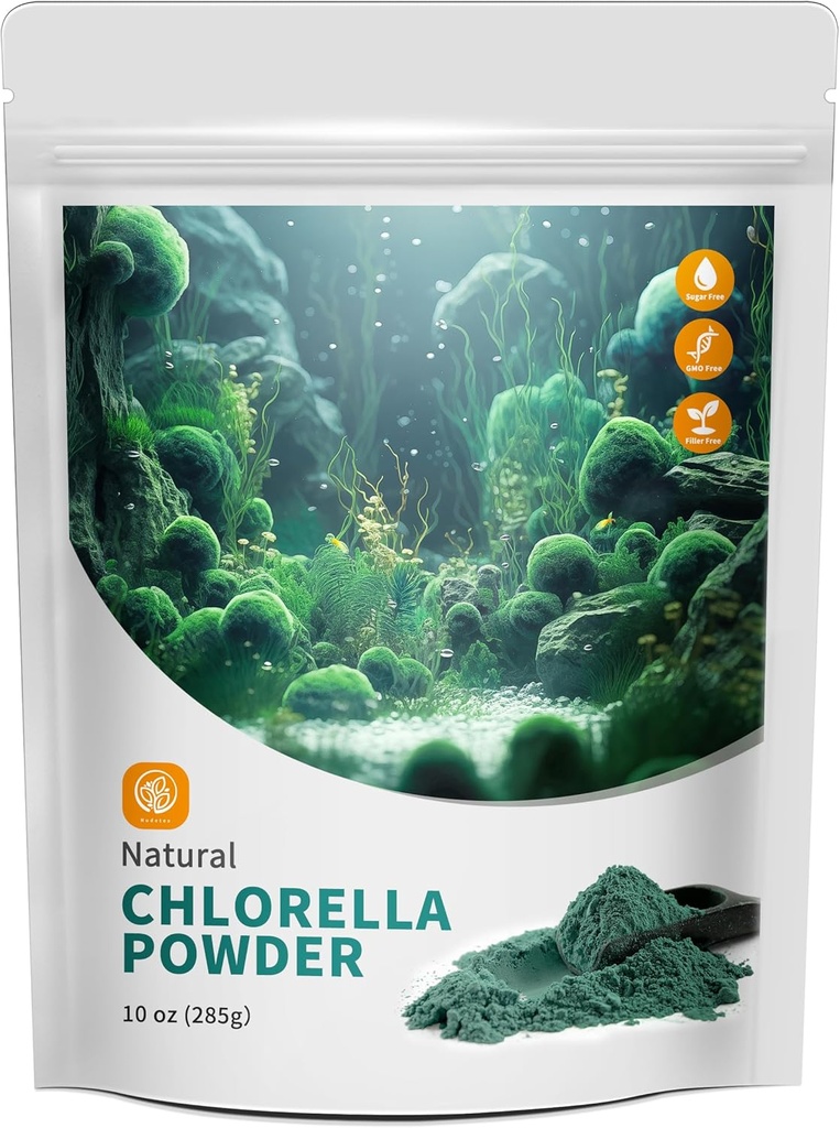 Chlorella prášek přírodní s 10 oz - chlorofyl prášek, podporuje imunitní systém & funkce jater, udržet mládež, Vegan, bohaté na Vegan protein a vitaminy.