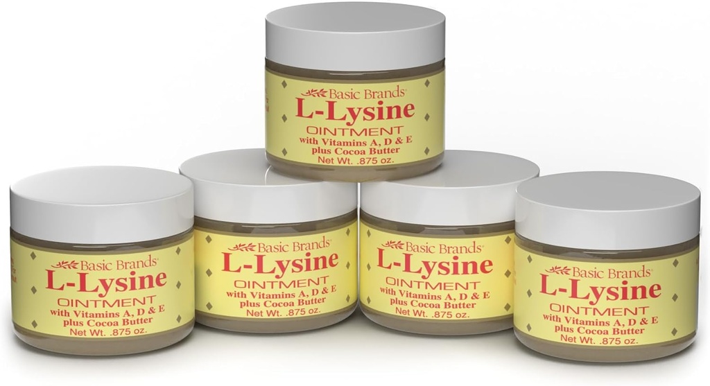 Basic Organics L- lysin Ointment 0, 87 oz (balení po 5)