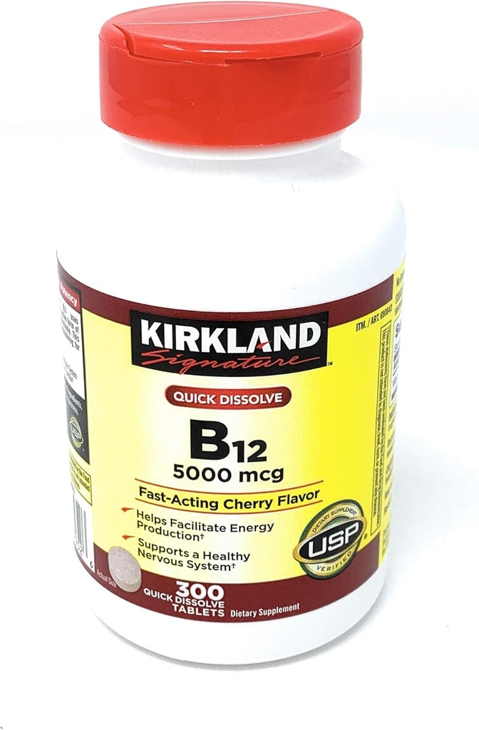 Kirkland Signature Quick Disolute B-12 5000 mcg, 300 tablet