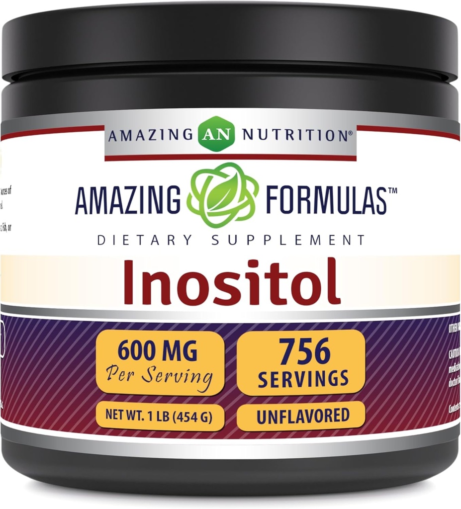 Amazing approvas Inositol Powder Supplement CP124; 600 Mg per Serving CP124; Neochucené CP124; 1 Lb (454 Grams) CP124; Non- GMO CP124; Gluten- Free CP124; Made in USA