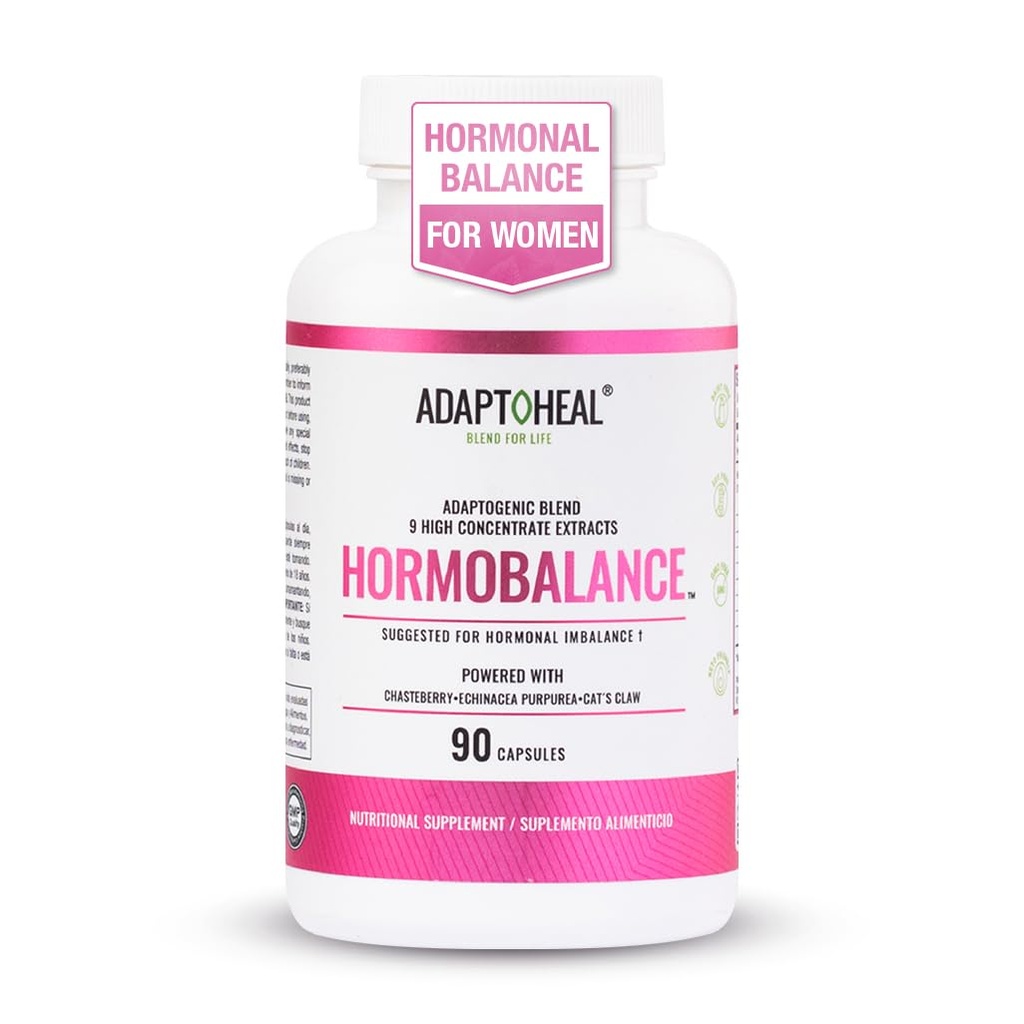 Hormonální bilance pro ženy - dodatek pro podporu menopauzy a PMS - Adaptogeny pro ženskou rovnováhu & Wellness - 90 Veganských kapslí