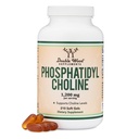 Fosfatidylcholin 1,200mg - 210 Softgels - Enhanced Version of Sunflower and Soy Lecithin (Cholin doplňky) - Non- GMO a gluten zdarma na podporu zdraví mozku Double Wood