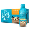 GNC Lean Shake Burn with Caffeine, Klinicky osvědčený Weight Management, Připravený k pití strava náhrada, 25g protein s nulovým přidaným cukrem, Vanilla Latte, balení 12