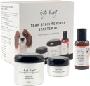 Eye Envy Dog Tear Stain Remover Starter Kit. 100% přírodní, bezpečné. Obsahuje: Sack Solution, Applicator Pads, a Sain Powder. Vyrobeno v USA