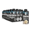 OWYN Pro Elite Vegan Plant- Based High Protein Shake, Vanilla, 24- Pack, 32g Plant Protein, Prebiotics, Superfoods Green for Workout and Recovery, 0g Net Carbs, Zero Sugar, Keto (24 Pack)