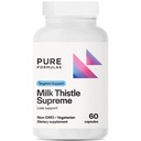 Purefillas Milk Thistle Supreme 250 mg - Podpora jater a antioxidantů - Non- GMO Vegetariánské kapsle - 60 Počet