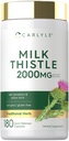 Carlyle Milk Thistle 124; 180 Kapsle 124; s Pampeliška & Žlutý dok 124; Non- GMO, gluten zdarma