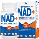 2200mg Lipozomální NAD + Doplněk - Vylepšení Cell Energy & Aging Defese, 60 Kapsle