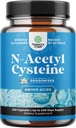 NAC dodatek N- Acetyl Cysteine 600mg - Vegan High Absorption Non- Smradlavý NAC 600 mg Kapsle Glutathione Prekurzor pro vyčištění jater Detox & Opravy Plus Lung Health and Immunity Support (240ct)