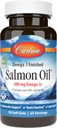 Carlson Salmon Oil, 500mg Omega-3s, Wild-Caught Norway Fish Oil, Sustainable Sourced, 50 Softgels