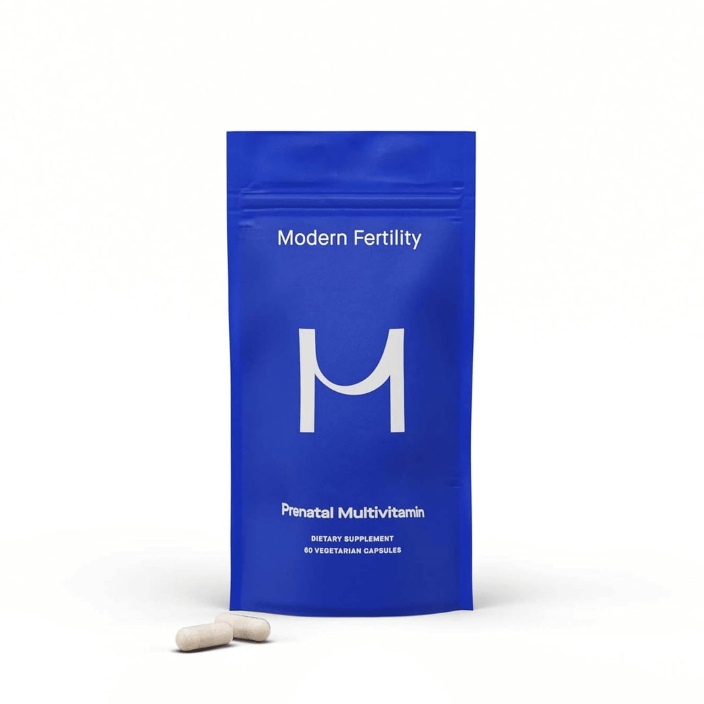 Moderní plodnost Prenatal Multivitamin 124; Vyvinuté s OB- GYNs, Obsahuje 12 esenciální živiny pro podporu před, během a po těhotenství, 30- denní dodávky (60 Kapsle)