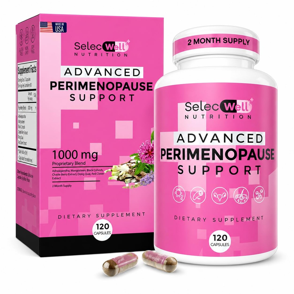 Perimenopauza & Menopauza Supplementary Supplementary for Women - Multi atmossum Relief with Black Cohosh & Red Clover Isoflavones CLAS124; Ashwagandha Adaptogen & Herbal Blend CLAS124; Hormon Balance Support CLAS124; 120 Kapsle