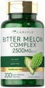 Carlyle Bitter Melon Kapsle 2500 mg column 124; 200 Count Côte 124; Non-GMO & Gluten Free Extract Côte 124; Komplexní dodatek