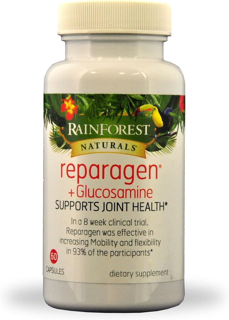 Reparagen Plus Glucosamine (60 Kapsle) Klinicky osvědčené rychle působící všechny přírodní společné zdraví doplněk lepší než Glucosamine sám