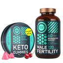 WILD PALIVA Muž doplněk plodnosti a Keto gumy zdraví a energie Bundle
