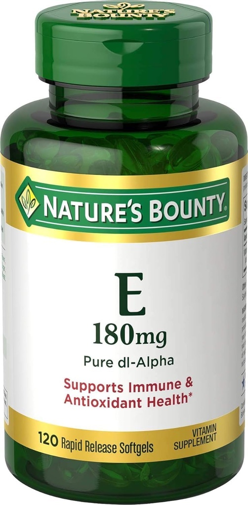 Nature 's Bounty Vitamin E 400 IU Softgels Pure DL- Alpha 120 Soft Gels (Balení po 2)