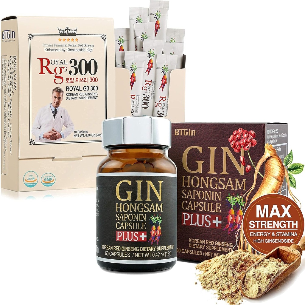 Gin Hongsam + RG3 300 Premium Bundle korejské červené ženšen